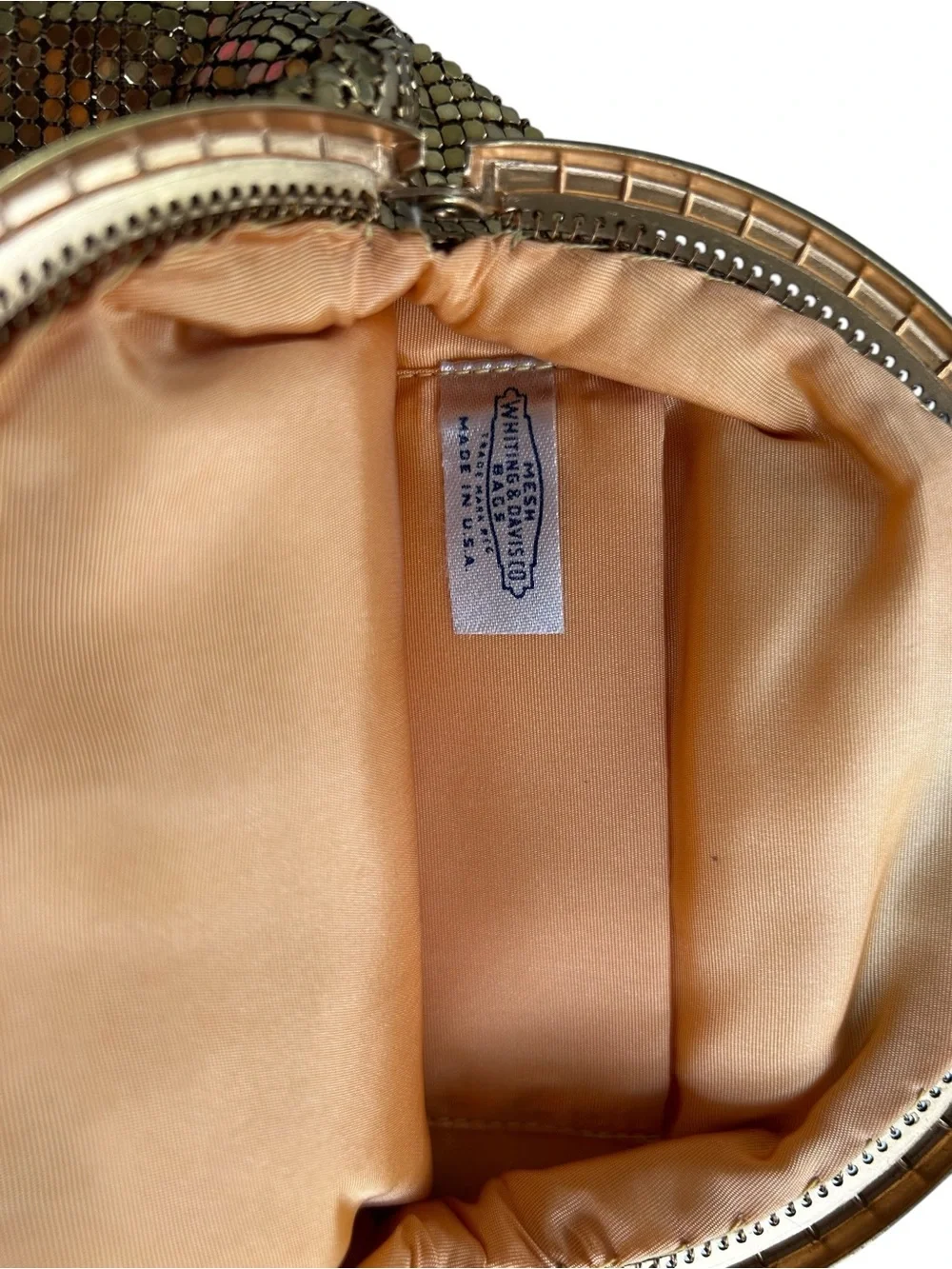 Whiting & Davis Mesh Wristlet Clutch